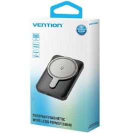 Vention FHSW0 Powerbank Magnético Inalámbrico 5000mAh con Carga Rápida 20W USB-C y Display Indicador Luminoso Blanco