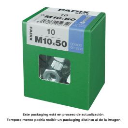 Fadix Tornillo Métrico Cabeza Hexagonal M10x50mm con Tuerca Cincada - Caja 10 Unidades Precio: 5.68999959. SKU: S7913747