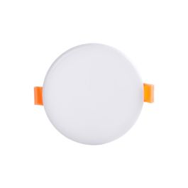 LUM Placa LED Circular sin Marco 8W 569Lm 4200K Empotrable IP65 Blanco Ref: LUM-NSDL-R100-W