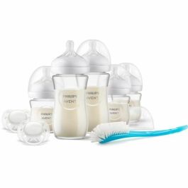Philips Avent PHI8710103990734 Kit de Biberones de Vidrio Natural para Recién Nacidos, 240 ml, Mixto
