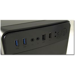 LC-Power 2015MB Micro Torre PC Negro ATX para Hogar/Oficina con USB 3.2 y Ventiladores, para placas ATX