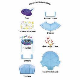 Zhu Zhu Pets Acuario Virtual sin Agua con Personaje Pez Exclusivo y Decoración Arrecife Coral para Niños 4+ Años Zhu Zhu Pets Acuario Virtual sin Agua con Personaje Pez Exclusivo y Decoración Arrecife Coral para Niños 4+ Años