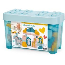 Ecoiffier ECO3280250079811 Barril de Ladrillos - Juego de Construcción Animales del Mundo - 55 piezas - +12 meses