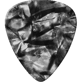 Dunlop Pack 12 Púas Genuine Celluloid Negro - Medium