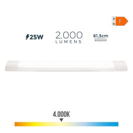 Regleta electronica led 25w 4000k luz dia 2000lm 61.3x3x12cm edm