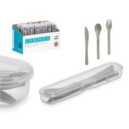 Set 4 Pzs Cubiertos Picnic Col Gris Leknes 20X3CM (24 Unidades) Precio: 20.50000029. SKU: B1CJHD53RT