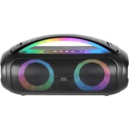 Mars Gaming MS-PULSE Altavoz Bluetooth Portátil 50W RMS Ultra-Bass RGB Negro | BT 5.3, USB, MicroSD, AUX, FM