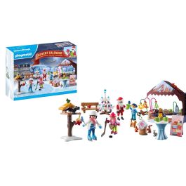 Playmobil 71472 Calendario Adviento Viaje Mercado Navideño, Descubre el Mercado Navideño, para +4 años