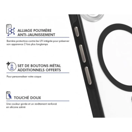 Force Case Funda FC Air Xtreme Frost MagSafe para iPhone 17 Pro Reciclada Negra - AABNP01082