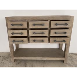 DKD Home Decor Consola Chuang rome Romantico Natural Madera de Hevea 110 x 40 x 88 cm