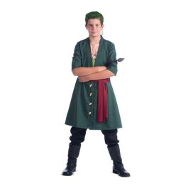 My Other Me Disfraz Roronoa Zoro Crema para el Pelo, Pendientes, Chaqueta, Pañuelo, Fajín y Pantalón Talla 10-12 Años