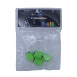 Occ Sport OCCLEV002 Tapones de Válvula Fluorescentes Universales para Coche Pack 4 Unidades Brillan en la Oscuridad Verde ABS Occ Sport OCCLEV002 Tapones de Válvula Fluorescentes Universales para Coche Pack 4 Unidades Brillan en la Oscuridad Verde ABS
