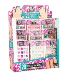 Set creativo para uñas con 20 unds.24 modelos y tamaños diferentes 8,2x14x1 cm - modelos surtidos