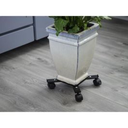 Nature Estantería enrollable extensible para plantas, metal negro, H6 x 34/51 x 34/51 cm Nature Estantería enrollable extensible para plantas, metal negro, H6 x 34/51 x 34/51 cm
