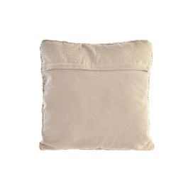 DKD Home Decor Cojín Alpino Rosa Palo 45x45 cm, 10cm Grosor, Poliéster, con Cremallera Oculta (Pack de 4 Unidades)