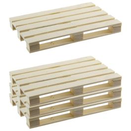 Cook Concept Juego de 4 Posavasos Palé de Madera Originales 12x8 cm