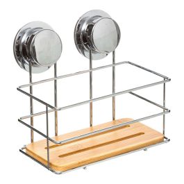 5Five Soporte de Ducha de Bambú con Ventosa 26.5x13x13cm Precio: 9.68999944. SKU: S7907246