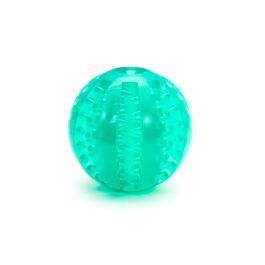 Gloria Pelota Dental TPR de 5 cm para Perros - Limpieza de Dientes, Antisarro, Dispensador de Premios y Anti Estrés Resistente