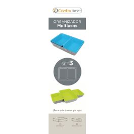 Confortime Set de 3 Organizadores de Fieltro 28x19x6 cm (6 Unidades)