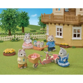 Sylvanian Families Hermanos Husky y su Tándem