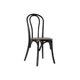 DKD Home Decor Silla Horeca Vintage de Olmo y Ratán Negro - Medidas 43x44x89 cm, Altura Asiento 46 cm Precio: 119.59000031. SKU: S3022832