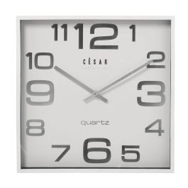 Reloj de Pared Alexandra House Living Blanco Plateado Acrílico Plástico 28 x 4 x 28 cm