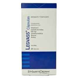 Martiderm LEGVASS cápsulas 60 u - Complemento nutricional para salud vascular, colágeno, cansancio y fatiga