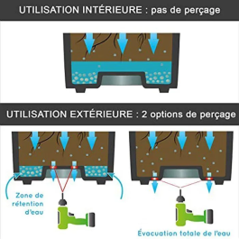 EDA Maceta Redonda Toscana Ø 30 cm (10 L) de Interior y Exterior en Terracota Naranja (Ø 29.5 x 24 cm)