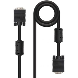 Cable VGA NANOCABLE 10.15.0101 Negro 1 m Cable VGA NANOCABLE 10.15.0101 Negro 1 m