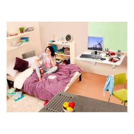 Fepre Abat-plan Escuadra de Acero Plegable Blanca 11 x 20 cm Alta Resistencia Soporta 200kg (2 Unidades)