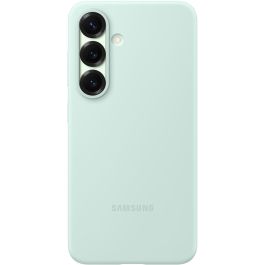 Samsung Funda de Silicona para Galaxy S25 - Protección Antigolpes y Antirayaduras, Resistente a Caídas - Color Menta - Materiales Reciclados
