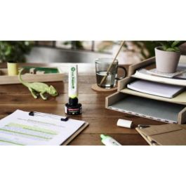 Edding Marcador Fluorescente Ecoline 24-005, Color Amarillo, Punta de Cincel, Tinta a Base de Aceite, Recargable