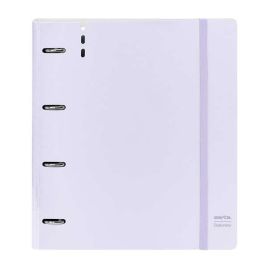 Carpeta Con Recambio Safta Din A4 Cuadro 5 mm Polipropileno Foam 4 Anillas 35 mm Lila Carpeta Con Recambio Safta Din A4 Cuadro 5 mm Polipropileno Foam 4 Anillas 35 mm Lila