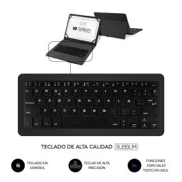 SUBBLIM Funda Tablet KEYTAB PRO USB 10,1" Black