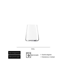 SUMMA Rhone Vaso 52 Cl 110 mm - Cristalino Transparente (6 Unidades)