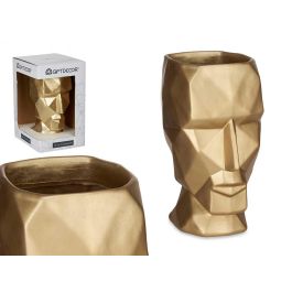 Jarrón Cara 3D Oro Giftdecor 12x24.5x16 cm - Poliresina (4 Unidades) Precio: 55.68999953. SKU: B1DP8NTFD8