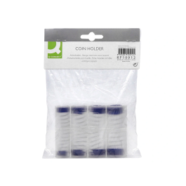 Q-connect Portamonedas con Muelle Válido para 8 Fracciones de Euros Ideal Taxistas Camareros