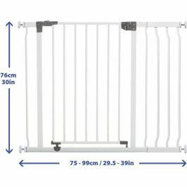 Dreambaby AAAAL83433 Barrera de Seguridad Liberty + Extensión 18 cm - Para aberturas 93-99 cm - Incluye Barrera y Extensión - Blanco Dreambaby AAAAL83433 Barrera de Seguridad Liberty + Extensión 18 cm - Para aberturas 93-99 cm - Incluye Barrera y Extensión - Blanco