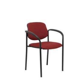 Silla Piqueras Y Crespo Villalgordo Confidente Brazos Fijos Chasis Negro Asiento Y Respaldo Tapizados Similpiel Granate Precio: 157.49999969. SKU: B1D4TXK9L6