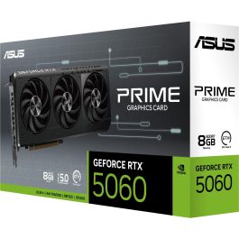 ASUS GeForce RTX 5060 8GB GDDR7, 3 Ventiladores, PCI Express 5.0, Máxima Resolución 7680x4320 Px