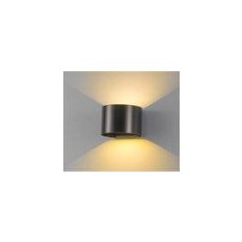 Aplique LED Exterior 2x5W 100Lm/W IP65 Negro 4000K HO-APL07-IP65-B-W