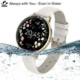 Forever Velora Smartwatch SB-306 GSM180306 para Mujer Oro - Notificaciones, Frecuencia Cardíaca, Monitor de Sueño IP67