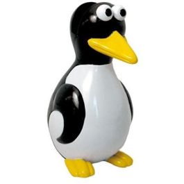 WEDO 202 27102 Soporte de Gafas Pingüino - Organizador Universal de Poliresina en Blanco y Negro