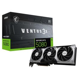 MSI Tarjeta Gráfica GeForce RTX 5080 16GB GDDR7 Ventus 3X OC 3 Ventiladores Precio: 1678.89000037. SKU: B197ZZT9FK