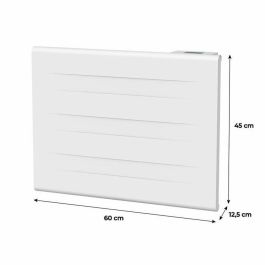 Oceanic OCEAISHDC1000W Radiador eléctrico fijo de inercia seca, doble núcleo, 1000 W, blanco mate, NF