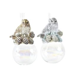 DKD Home Decor Decoración Colgante Navidad Moderna Pájaro Resina Cristal Blanco Marrón 12 Unidades Surtido Aleatorio (3.5x4x7 cm) DKD Home Decor Decoración Colgante Navidad Moderna Pájaro Resina Cristal Blanco Marrón 12 Unidades Surtido Aleatorio (3.5x4x7 cm)