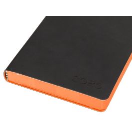 Agenda Encuadernada Liderpapel Sifnos A5 2025 Dia Pagina Color Naranja Papel 70 gr