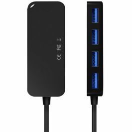 AISENS - HUB USB 3.1 USB-C, USB-C/M-4XTIPO A/H, NEGRO, 60CM