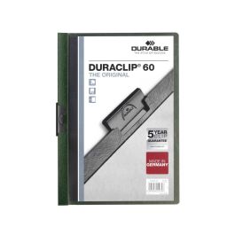 Carpeta Duraclip Dossier Pinza Lateral Verde Oscuro Capacidad 60 Hojas