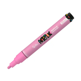 Liderpapel Rotulador Acrílico Base Agua, Punta Redonda 3 mm, Todo Tipo de Superficie, Rosa Claro